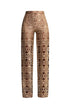 Elegant Gold-Black Lace Trousers
